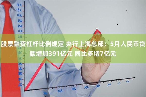 股票融资杠杆比例规定 央行上海总部：5月人民币贷款增加391亿元 同比多增7亿元