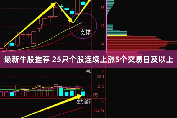 最新牛股推荐 25只个股连续上涨5个交易日及以上