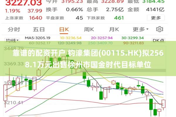 靠谱的配资开户 钧濠集团(00115.HK)拟2568.1万元出售徐州市国金时代目标单位